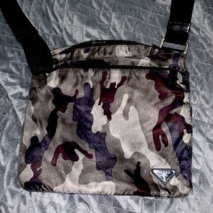 Prada camouflage cross body bag